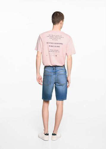 Mango Kids denim bermuda medium blue denim Korte broek Blauw Effen 164(XS) - Foto 3
