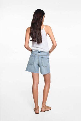 Mango Kids denim short light blue denim Korte broek Blauw Effen 152(XXS) - Foto 3