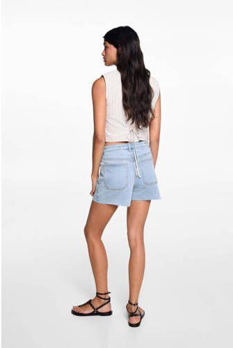 Mango Kids denim short medium blue denim Korte broek Blauw Effen 152(XXS) - Foto 3