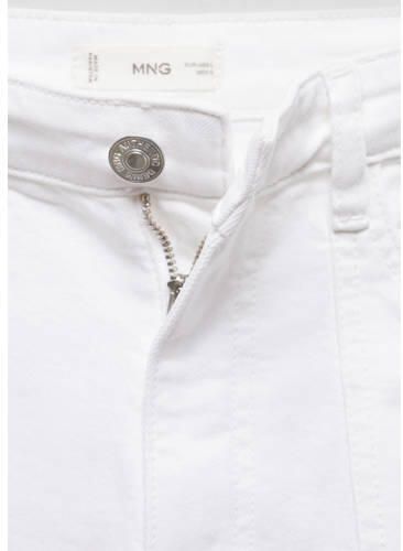 Mango Kids denim short wit Korte broek Effen 152(XXS)
