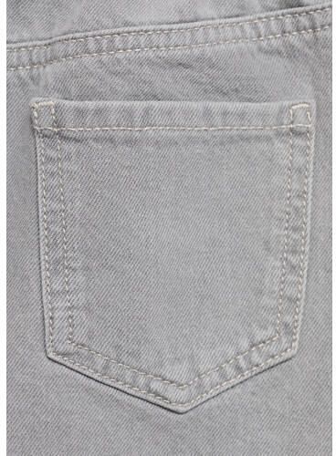 Mango Kids denim; spijkerrok grey denim Grijs Effen 116
