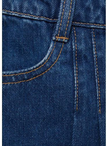 Mango Kids denim; spijkerrok medium blue denim Blauw Effen 116 - Foto 2