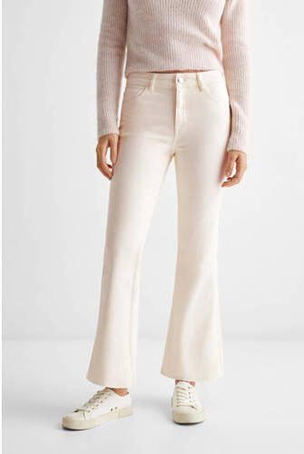 Mango Kids flared broek ecru Jeans Meisjes Katoen Effen 152(XXS) - Foto 3