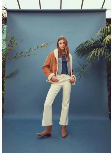 Mango Kids flared broek ecru Jeans Meisjes Katoen Effen 152(XXS) - Foto 2