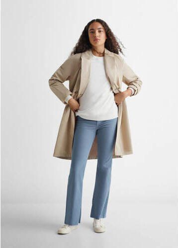 Mango Kids flared jeans blauw Meisjes Katoen Effen 152(XXS) - Foto 2