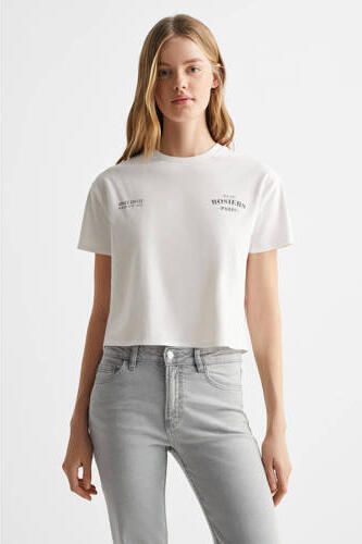 Mango Kids flared jeans changeant grijs Meisjes Denim Effen 152(XXS)
