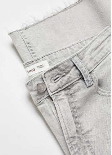 Mango Kids flared jeans changeant grijs Meisjes Denim Effen 152(XXS) - Foto 2