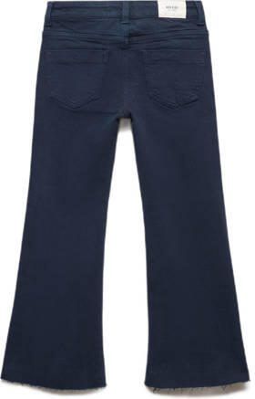 Mango Kids flared jeans donkerblauw Meisjes Denim Effen 116 - Foto 3