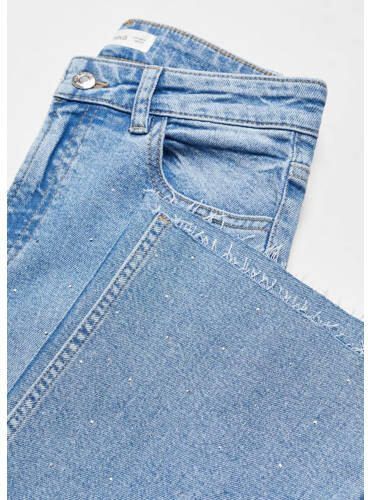 Mango Kids flared jeans lichtblauw Meisjes Denim Effen 152(XXS) - Foto 2