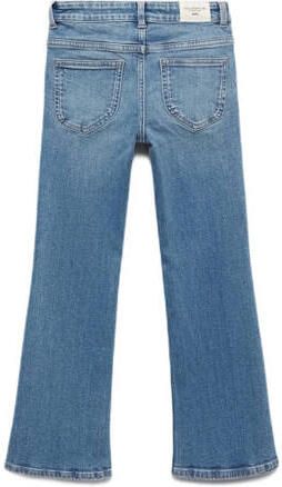 Mango Kids flared jeans light blue Blauw Meisjes Denim Effen 116