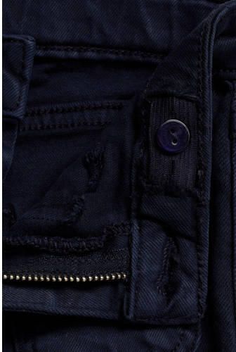 Mango Kids flared jeans marine Blauw Meisjes Katoen Effen 116 - Foto 3