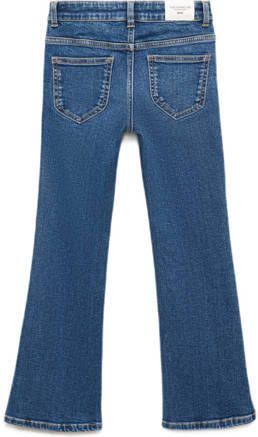 Mango Kids flared jeans medium blue Blauw Meisjes Denim Effen 116 - Foto 3