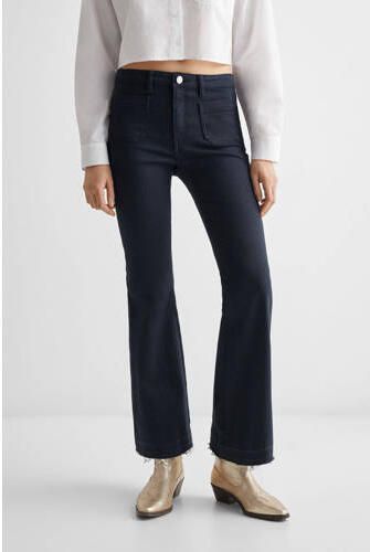 Mango Kids flared jeans medium blue denim Blauw Meisjes Stretchdenim Effen 152(XXS)