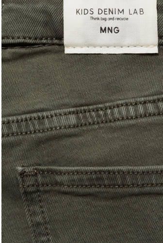 Mango Kids flared jeans middengroen Meisjes Denim 152 - Foto 2