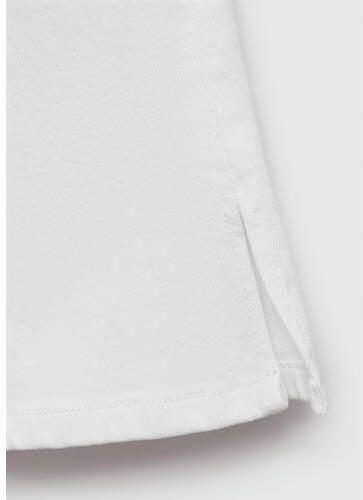 Mango Kids flared jeans wit Meisjes Denim Effen 116 - Foto 3