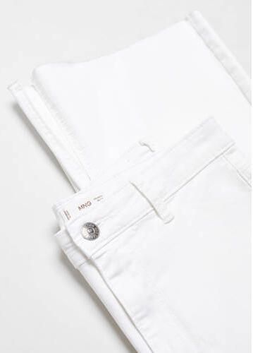 Mango Kids flared jeans wit Meisjes Katoen Effen 152(XXS)