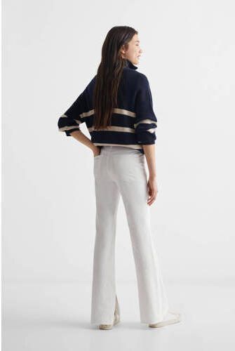 Mango Kids flared jeans wit Meisjes Katoen Effen 152(XXS) - Foto 2