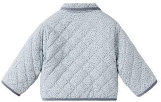 Mango Kids gebloemde quilted jas blauw Meisjes Polyester Klassieke kraag - Foto 3