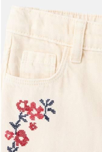 Mango Kids gebloemde wide leg jeans beige Meisjes Denim Bloemen - Foto 2