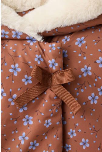 Mango Kids gebloemde winterjas koper Meisjes Polyester Capuchon All over print - Foto 3