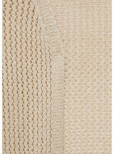 Mango Kids gebreid gilet goud Meisjes Viscose Ronde hals Effen 152(XXS) - Foto 2