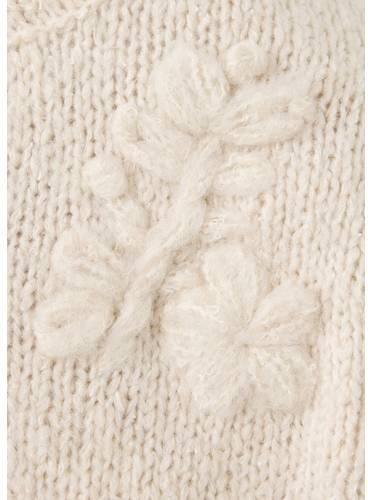 Mango Kids gebreid vest met wol beige Meisjes Acryl Ronde hals Effen - Foto 2