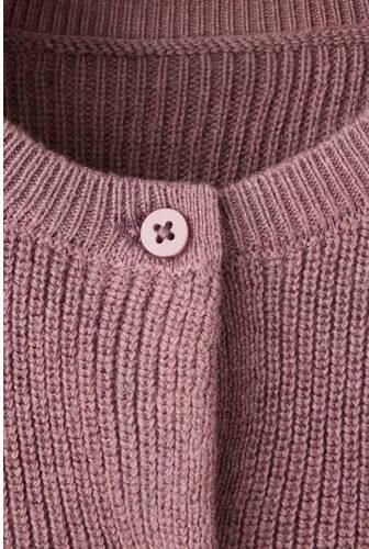 Mango Kids gebreid vest oudroze Meisjes Katoen Ronde hals Effen - Foto 2