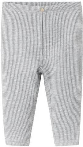 go Kids gebreide babybroek lichtgrijs Polyester Effen