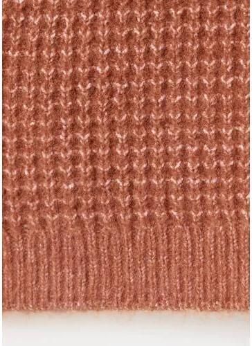 Mango Kids gebreide trui middenoranje Jongens Acryl Ronde hals Effen - Foto 3