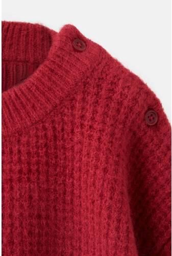 Mango Kids gebreide trui rood Jongens Acryl Ronde hals Effen - Foto 2