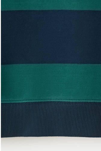 Mango Kids gestreepte sweater donkergroen Jongens Katoen Ronde hals Streep - Foto 3