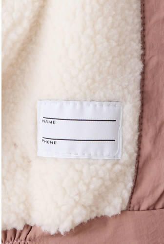 Mango Kids gewatteerde anorak roze Jas Meisjes Polyamide Capuchon Effen - Foto 2