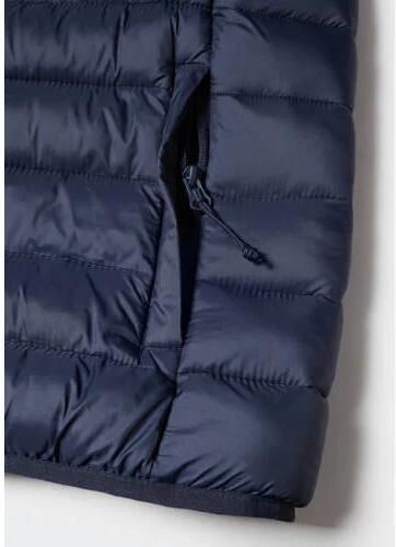 Mango Kids gewatteerde tussenjas donkerblauw Jongens Polyamide Opstaande kraag 158(XXS) - Foto 2
