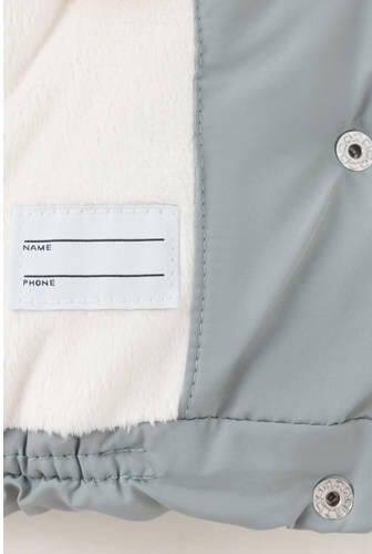 Mango Kids gewatteerde winterjas groen Meisjes Polyester Capuchon Effen - Foto 3