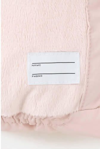 Mango Kids gewatteerde winterjas roze Meisjes Polyester Capuchon Effen - Foto 3