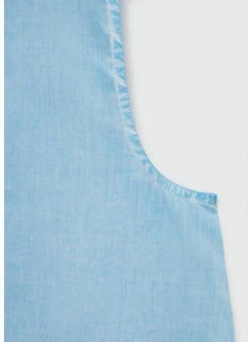 Mango Kids gilet lichtblauw Meisjes Katoen V-hals Effen 152(XXS) - Foto 2
