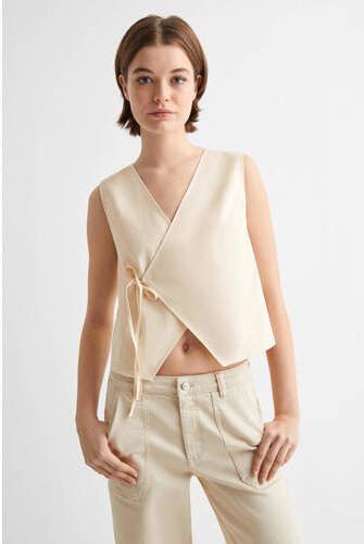 Mango Kids gilet Meisjes Katoen V-hals Effen 152(XXS) - Foto 3