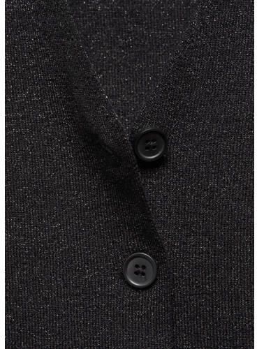 Mango Kids gilet zwart Meisjes Viscose V-hals Effen 152(XXS) - Foto 2