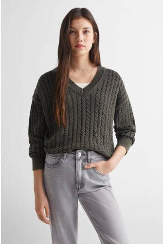 Mango Kids high waist flared jeans grey denim Grijs Effen 158(XS) - Foto 2