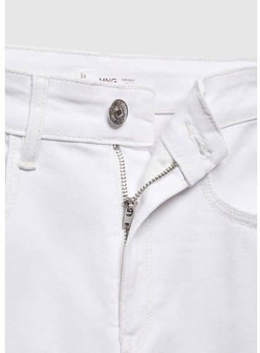 Mango Kids high waist skinny jeans wit Meisjes Stretchdenim Effen 152(XXS) - Foto 2