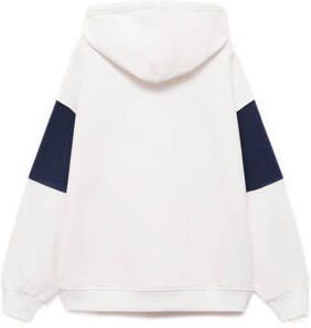 Mango Kids hoodie met tekst wit Sweater Tekst 128 - Foto 3