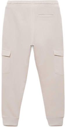 Mango Kids joggingbroek beige Jongens Sweat Effen 122 - Foto 3