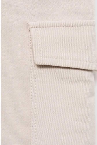 Mango Kids joggingbroek lichtzand Zwart Jongens Sweat Effen 116 - Foto 3