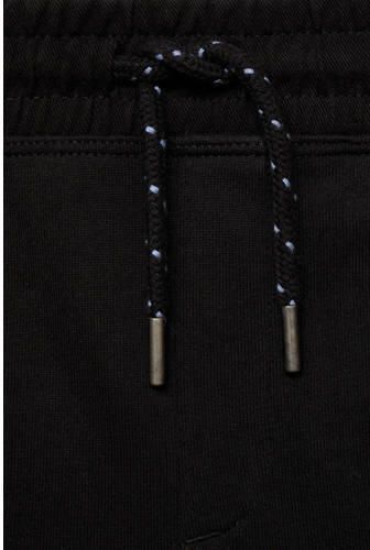 Mango Kids joggingbroek zwart Jongens Sweat Effen 122 - Foto 2