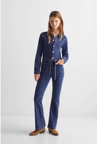 Mango Kids jumpsuit medoum blue denim Blauw Effen 152(XXS) - Foto 2