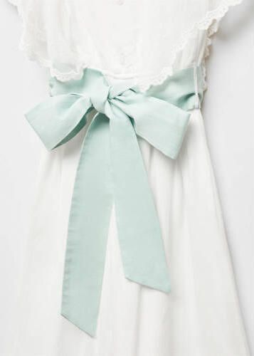 Mango Kids jumpsuit wit Meisjes Viscose Ronde hals Effen 128