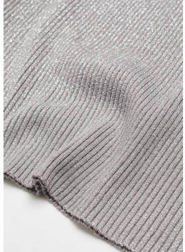 Mango Kids jurk grijs Meisjes Viscose Col Effen 152(XXS) - Foto 2