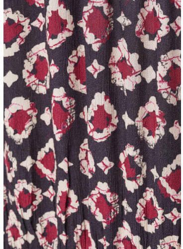 Mango Kids jurk met all over print roze paars Meisjes Katoen One shoulder 152(XXS) - Foto 2