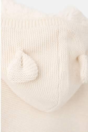 Mango Kids katoenen gebreid vest beige Effen - Foto 2