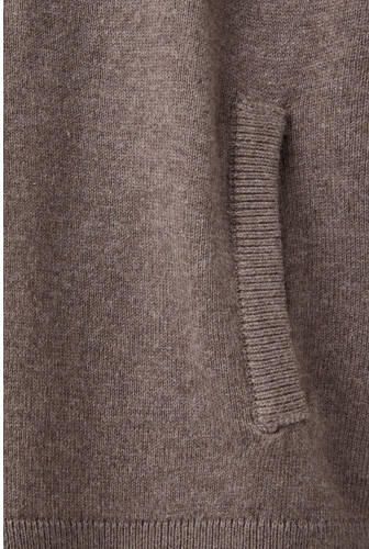 Mango Kids katoenen gebreid vest bruin Effen - Foto 4